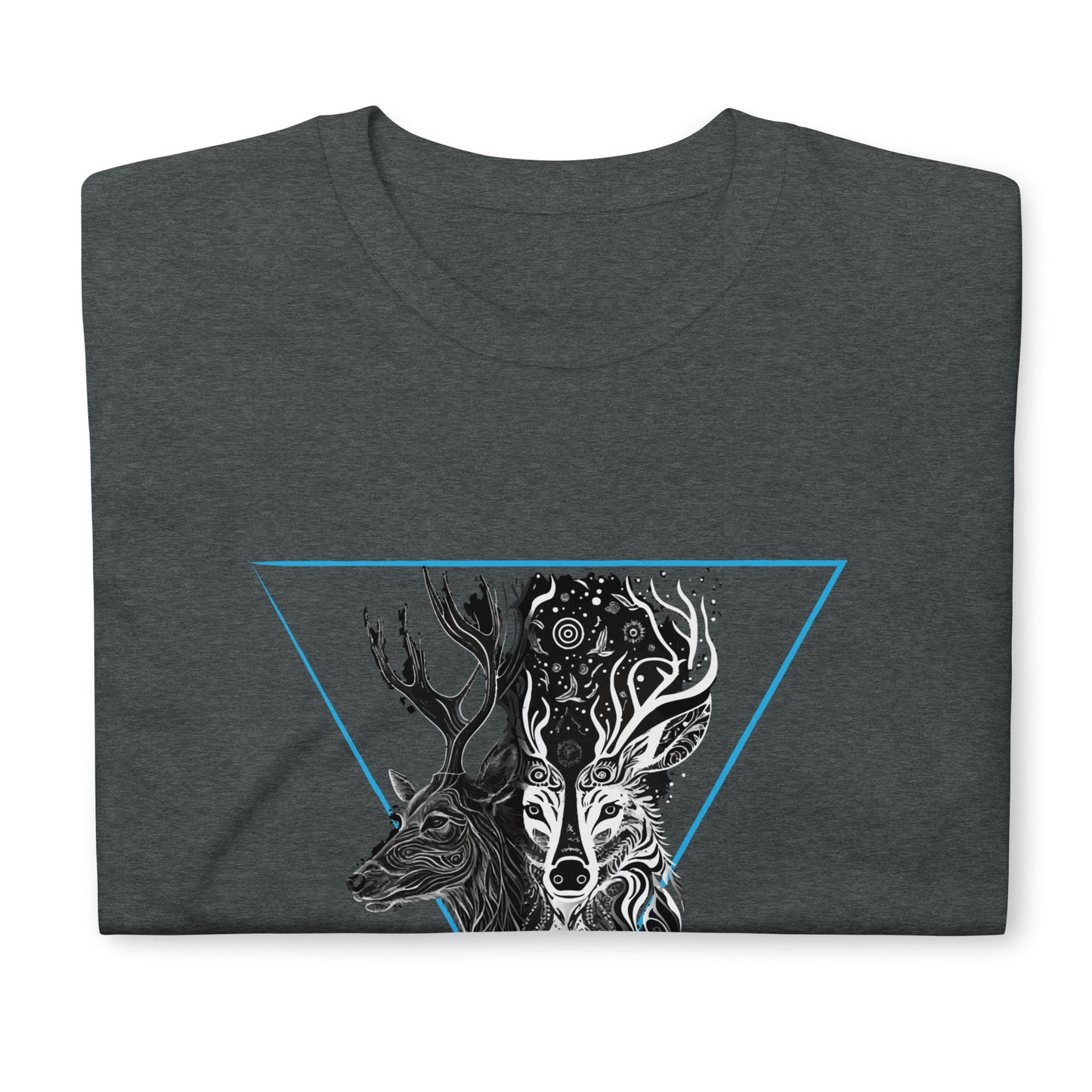 Mystical Deer Unisex T-shirt-Blue