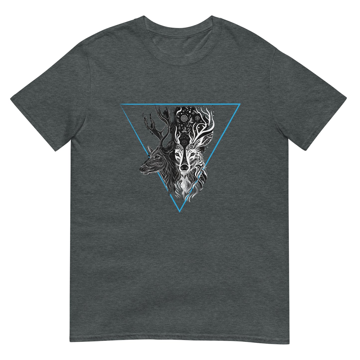 Mystical Deer Unisex T-shirt-Blue