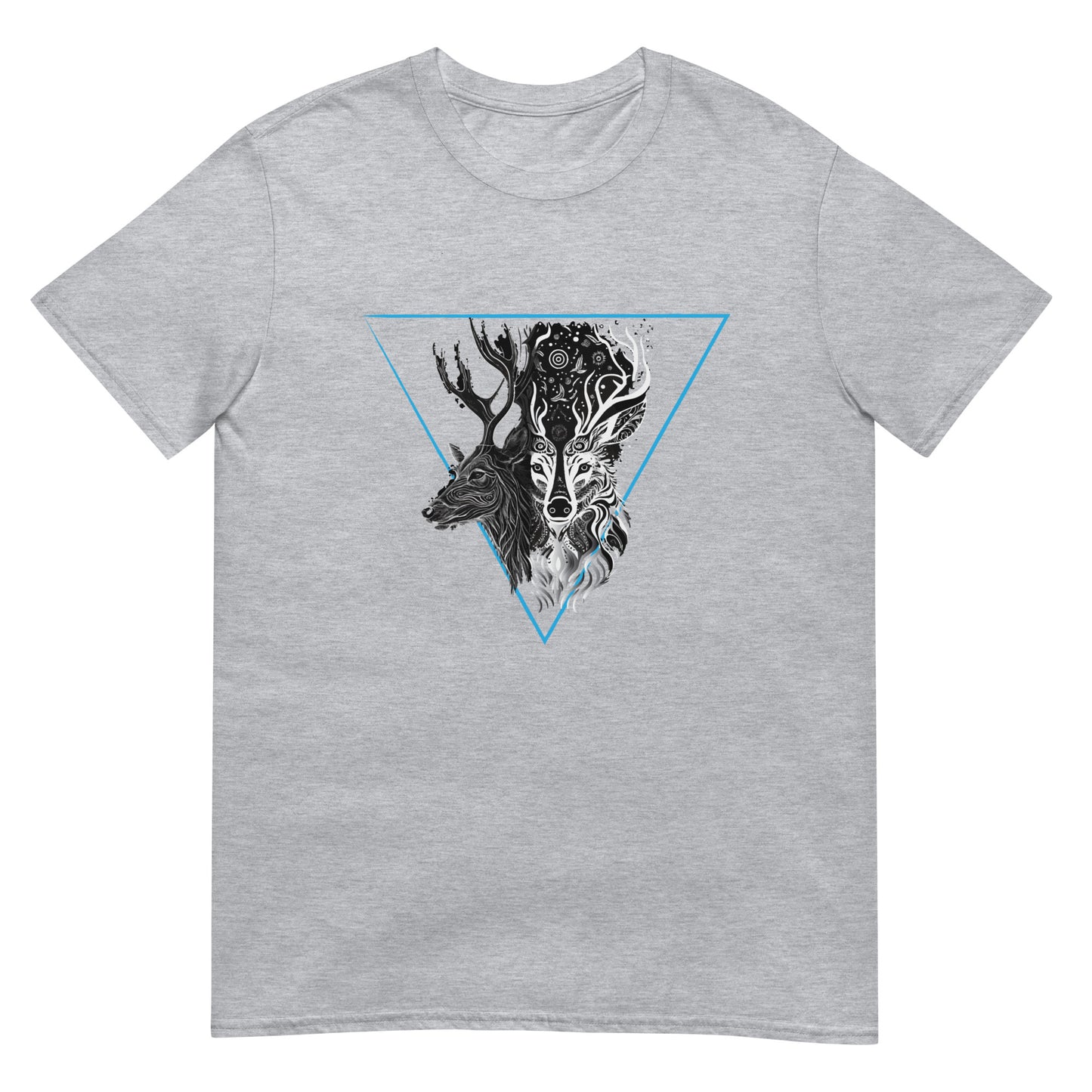 Mystical Deer Unisex T-shirt-Blue