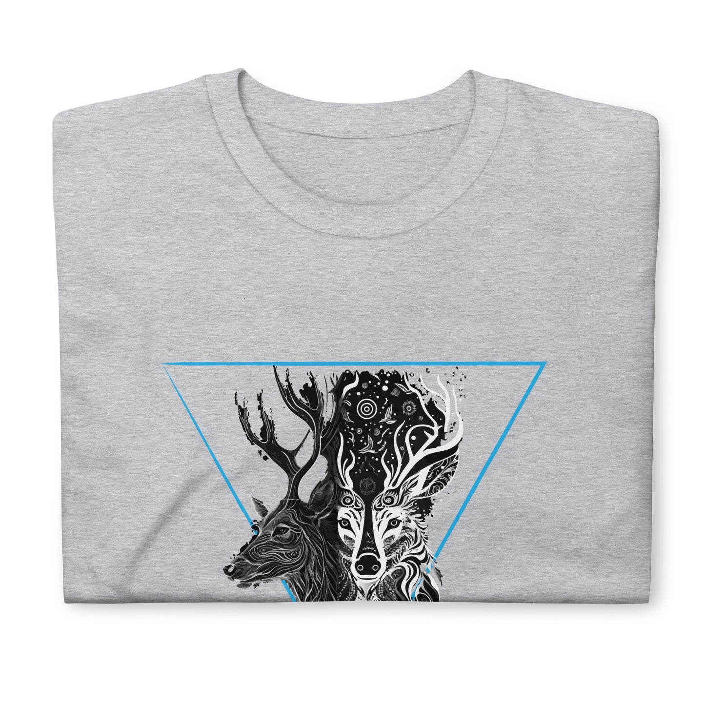 Mystical Deer Unisex T-shirt-Blue