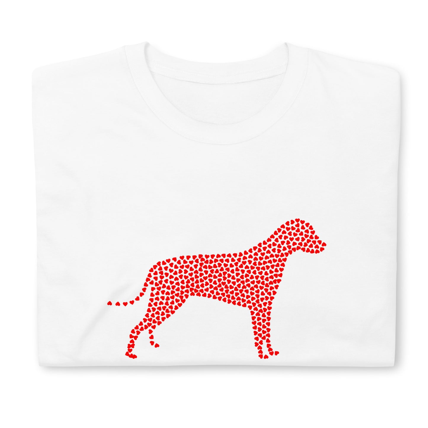 Valentine`s Day Dog of Hearts Unisex T-Shirt