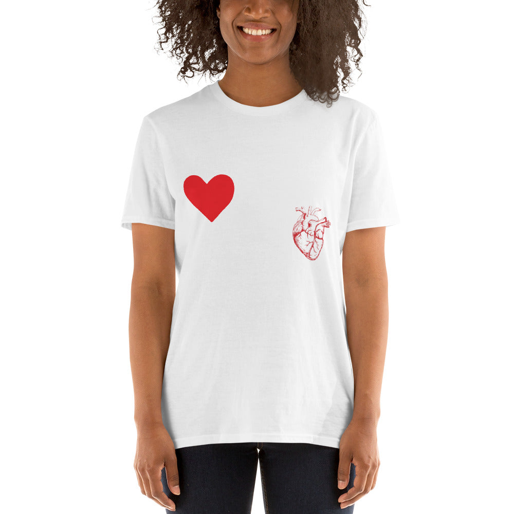 Valentine`s Day Evolution of the Heart Unisex T-shirt