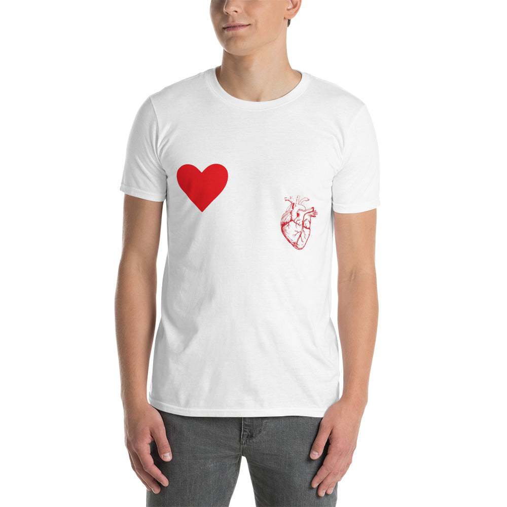 Valentine`s Day Evolution of the Heart Unisex T-shirt