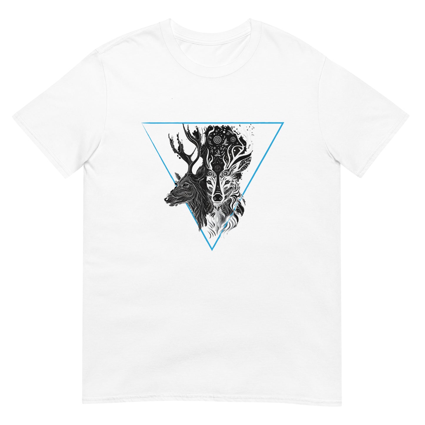 Mystical Deer Unisex T-shirt-Blue