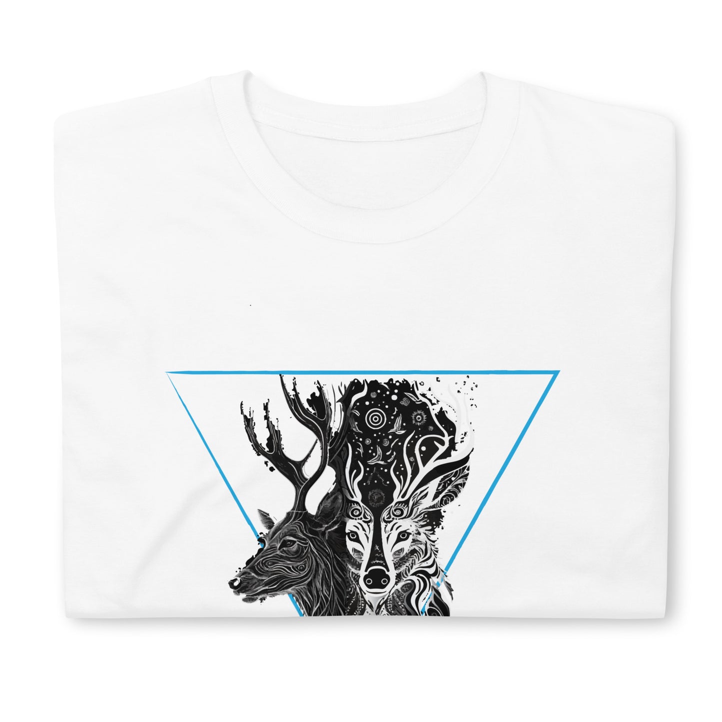 Mystical Deer Unisex T-shirt-Blue