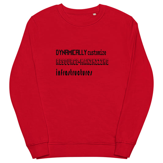 Dynamically Customize Infrastructure Office Fun Unisex Organic Sweatshirt