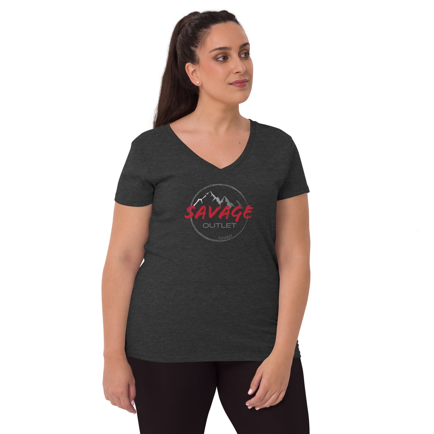 Savage Logo Women’s Recycled Soft V-neck T-shirt
